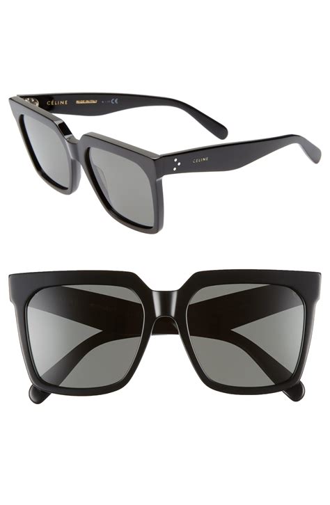 celine 55mm square sunglasses|are celine sunglasses polarized.